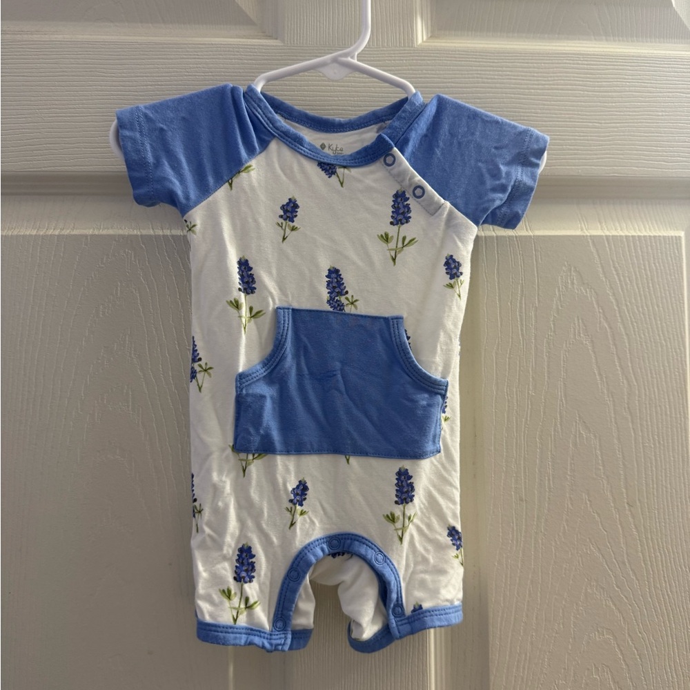 Kyte BABY Blue Bonnet Romper